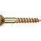 Hillman Wood Screw, #8, 3/4 in, Brass Flat Head Phillips Drive, 10 PK 7270 - alternate 2